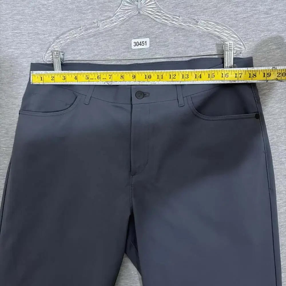 Public Rec Men's Size 36/34 Gray Work Day Slim Straight Fit Tech Pants